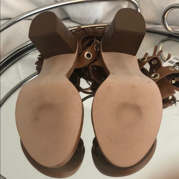 NWT Zara Fringe Sandals genuine leather - Picture 4 of 4